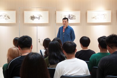筆墨流芳，藝韻傳情——張子健作品展在圖書館隆重開幕暨文化交流活動紀實